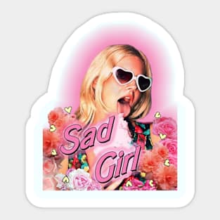 Candy Coated Sad Girl Print Sticker